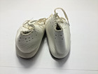 Vintage White Leather Baby Shoes