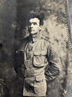 Antique Rppc Wwi U s  Army Soldier Portrait George Real Photo Postcard Military