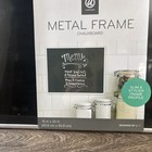 Magnetic Chalk Board Black 16x20in Metal Frame