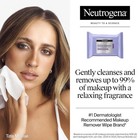25ct Neutrogena Night Calming Makeup Remover Wipes Facial Cleansing Towelettes