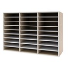 27 Slots Desktop File Organizer Modern Mail Holder Storage Cabinet File Sorter