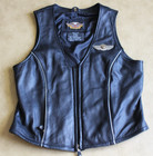 Vintage    03 Harley Davidson  100th Anniversary Leather  Women   s Vest Sz Wm