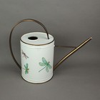 Metal Vintage Enamel Dragonfly Decorative Watering Can Outdoor Plant D  cor