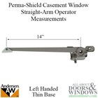 Andersen Window Operator For Casement Windows Left Straight Arm 14  Operator 