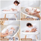 Baby Changing Table     Adjustable Height Nursery Changing Station With Soft Pa   