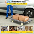Platform Truck 2000 Lbs Capacity 47  X 24  X 32  Flatbed Cart Hand Truck