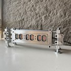 In12 Glow Tube Clock 6bit Retro Cyberpunk Stainless Nixie Tube Clock 5v Type-c