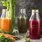 Bormioli Rocco Quattro Stagioni Bottles - 33 75 Oz Glass Jars  set Of 2 