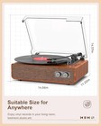 Vinyl Record Player 3-speed Vintage Turntable With Upgraded Speakers Ivory