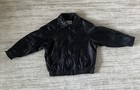 Pelle Studio Wilsons Leather Men s Black Bomber Jacket Zip Front Point Xl