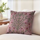 Embroidery Decorative Pillow Modern Soft Vintage Home Decor 20x20 Indoor New