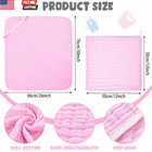 8 Pack Baby Bath Towels And Wash Cloth Set Muslin Hooded Soft 100  Cotton Baby H
