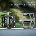 Rockbros Cycling Sealed Bearing Pedals Bicycle Wide Platform Flat Pedals 9 16  