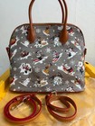 Disney Dooney   Bourke Holiday Christmas Walt   s Lodge Mickey Dome Satchel