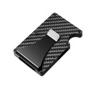 Men s Rfid Blocking Slim Money Clip Carbon Fiber Wallet Id Credit Card Holder