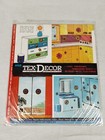 Vtg Meyercord Decal Tex-decor Removable Vinyl Decoration Groovy Flowers Nos