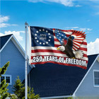 1pc 250 Years Of Freedom Flag 1776-2026 Patriotic Banner Outdoor Decor W 3 5 Ft
