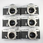 Lot Of 6 - Nikon Nikkormat   Nikomat Slr Chrome Cameras  body Only  Parts repair