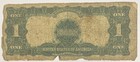 1899  1 Black Eagle Silver Certificate Large Banknote