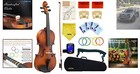 Beginner-friendly 1 4 Violin Outfit With Tuner   Hard Case In Matte Antique