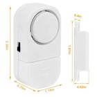 Door Window Alarm Wireless Magnetic Sensor 90db Entry Alert Home Office 1 Set