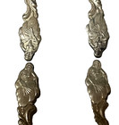 Vintage Sweden 10 Silver Plate Demitasse Spoon Lot Dancing Woman With Fan