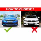 Gt Style Gloss Black Front Bumper Lip Kit For 2019-22 Bmw G20 M340i 330i M Sport