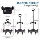 Backpack Trolley  Wheeled Cart Aluminum Alloy  Folding Trolley Cart For 