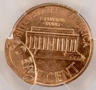 1991 1c Lincoln Cent Double-struck  2nd 80  Off-center Pcgs Ms65 Red