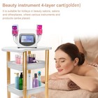Elitzia Facial Trolley 4-tier Rolling Spa Cart For Beauty Salon Gold