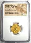 Byzantine Constans Ii Av Solidus Gold Cross Coin 641-668 Ad - Ngc Ms  unc 