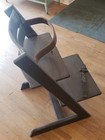 Stokke Tripp Trapp Adjustable Height Brown High-chair With Footrest
