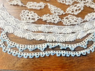 Lot Of 8 Pieces Vintage Antique Trim Lace  Crochet Various Patterns
