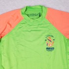 Cusma Rash Guard Xg Long Sleeve Neon Green Orange Anchor Upf 50 Y2k Surf