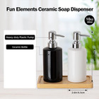 Fe Soap Dispenser  300ml 10oz Ceramic Liquid Soap Pump Dispenser  Refillable Dis