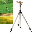 Rotating Garden Sprinkler With Tripod   Us Adapter Adjustable 15-360   Spray