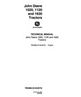 John Deere 1020  1120  1630 Tractor Service Manual Repair Shop Technical Book