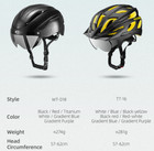 Rockbros Mtb Road Bicycle Bike Helmet Cycling Helmet W  Visor Goggles 57-62cm 