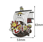 1pcs One Piece Pirate Ship Enamel Brooch     Anime Lapel Pin For Bags   Clothes