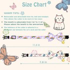Breakaway Cat Collar With Cute Bow Tie Bell 2pack Rainbow   Butterfly 