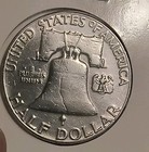 1955 Franklin Half Dollar Bu Uncirculated Mint State 90  Silver 50c Us Coin