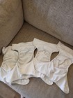 4 Pack Alvababy Pocket Cloth Diaper Covers  One Size  Gray   White  Adjustable