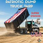 American Flag Dump Truck Tarp - Heavy Duty Mesh - Made In Usa - Jaso Brand