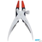 Parallel Action Flat Nose Pliers Adjustable Nylon Jaws Jewellery Watch Tool 17cm