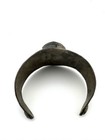 Vintage Afghan Kuchi Brass Cuff Bracelet Tribal Large Oval Medallion Bangle 45 2