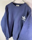 80s Adidas Trefoil Vintage Sweatshirt Navy Blue Xl Worn By Liam Gallagher