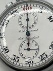 Vintage Locle Guinand Gallet Double Dial Stopwatch Watch Working Split Seconds