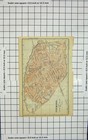 Original Old Antique Print  105 Map Italy Street Plan Cremona Piazza D armi