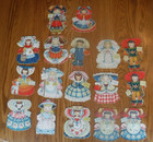 17 Vintage 1947 Hallmark Doll Cards