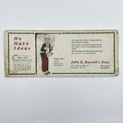 C1900 Blotter Card John E  Russell   s Sons We Have Ideas Troy  New York Sc9